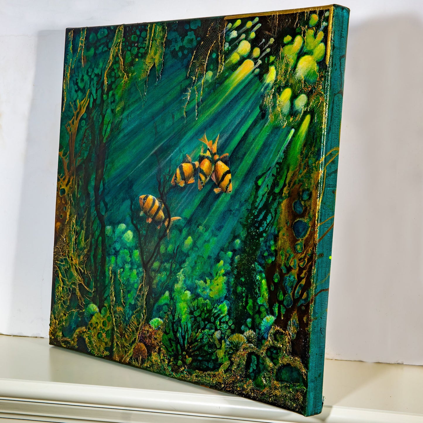 Fyra fiskar 50x50 cm