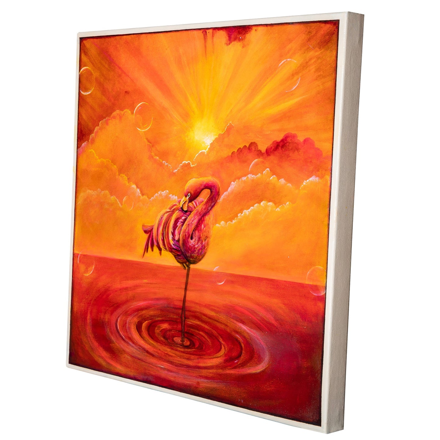Sunset Flamingo 50x50 cm