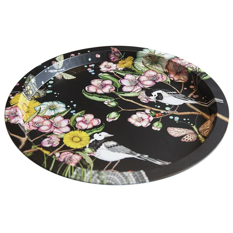 Plåtbricka Wagtails Spring