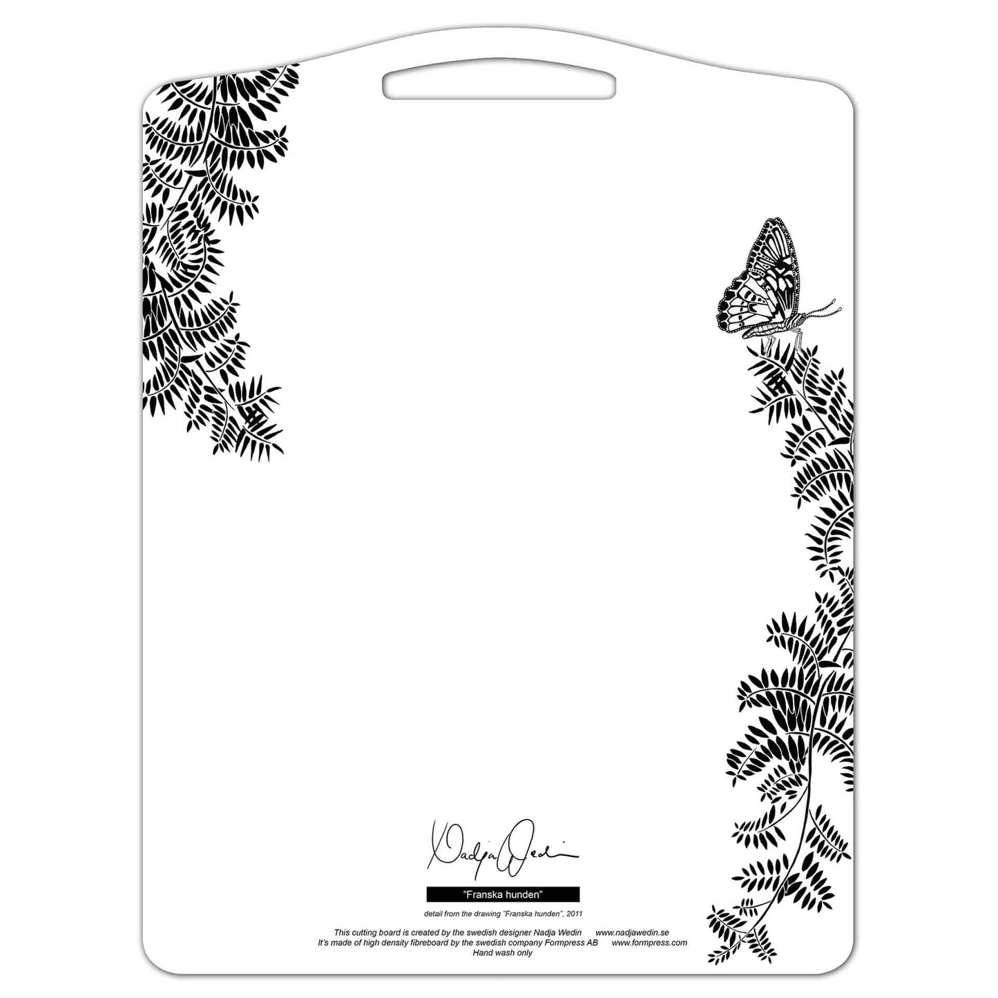 Serving board French dog