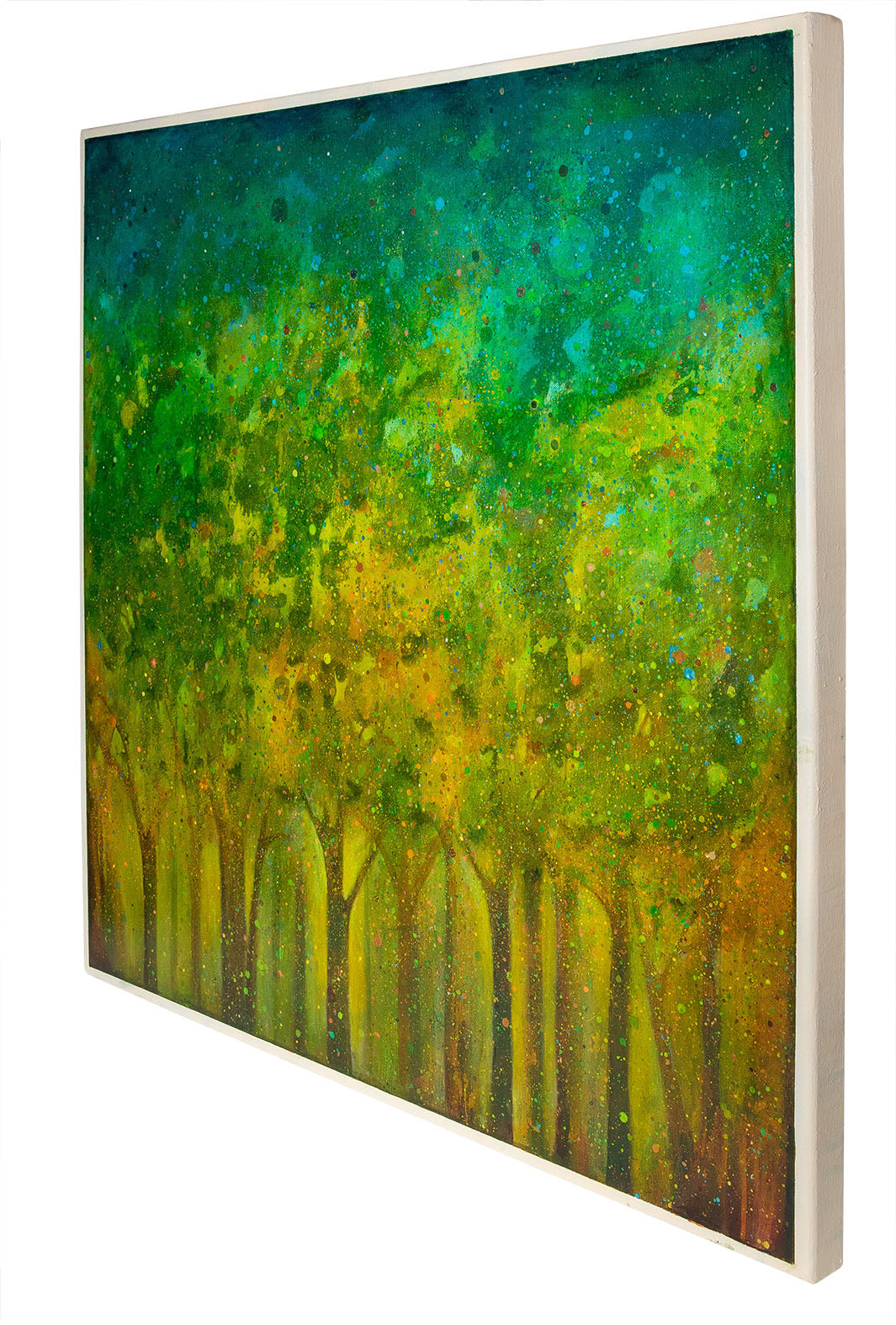 Den stora gröna skogen (II) 80x80 cm