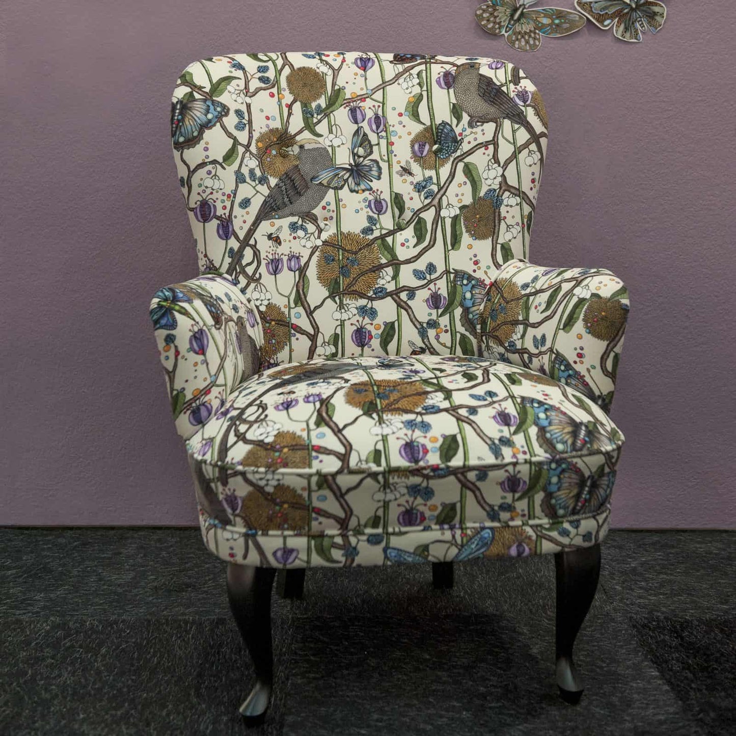 Fabric Bubblegum Birds