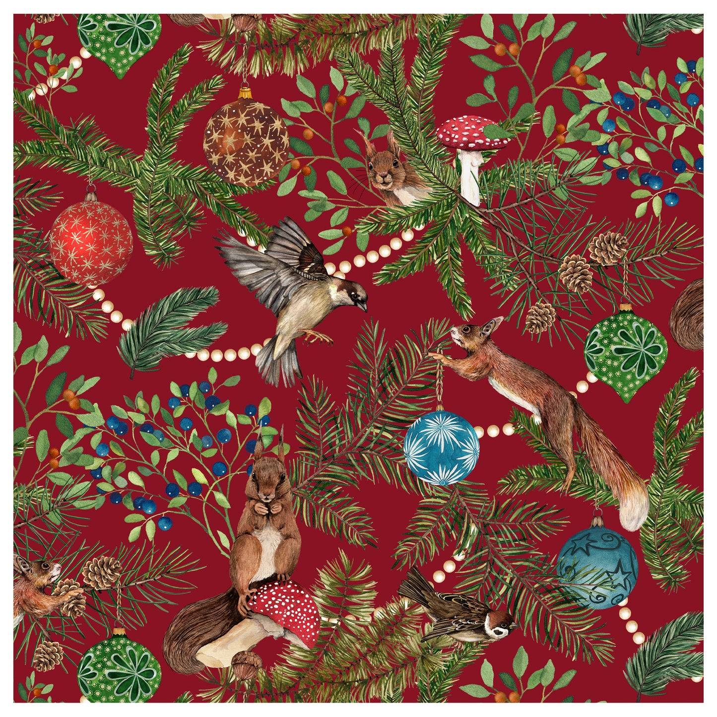 Christmas card set with 8 designs