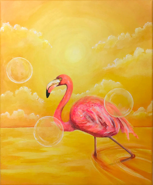 Gul Flamingo 38x46 cm