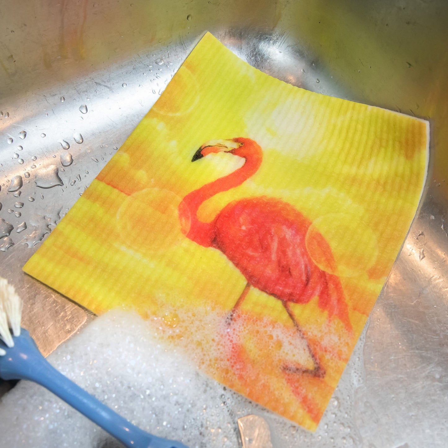 Dish cloth Flamingo