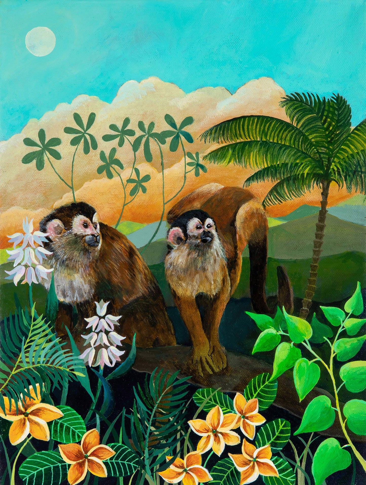 Art print Scull Monkeys