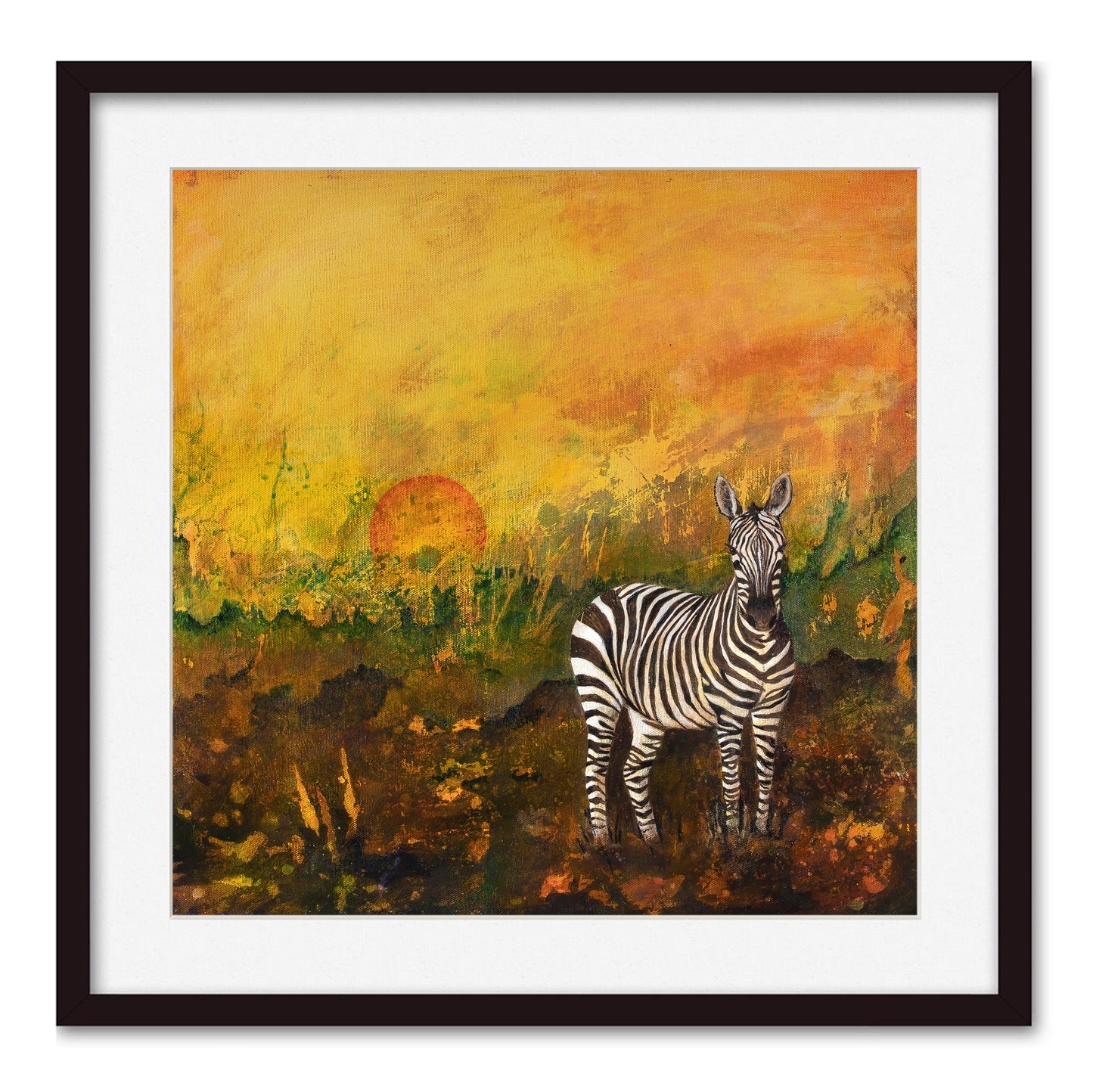 Konsttryck Zebra
