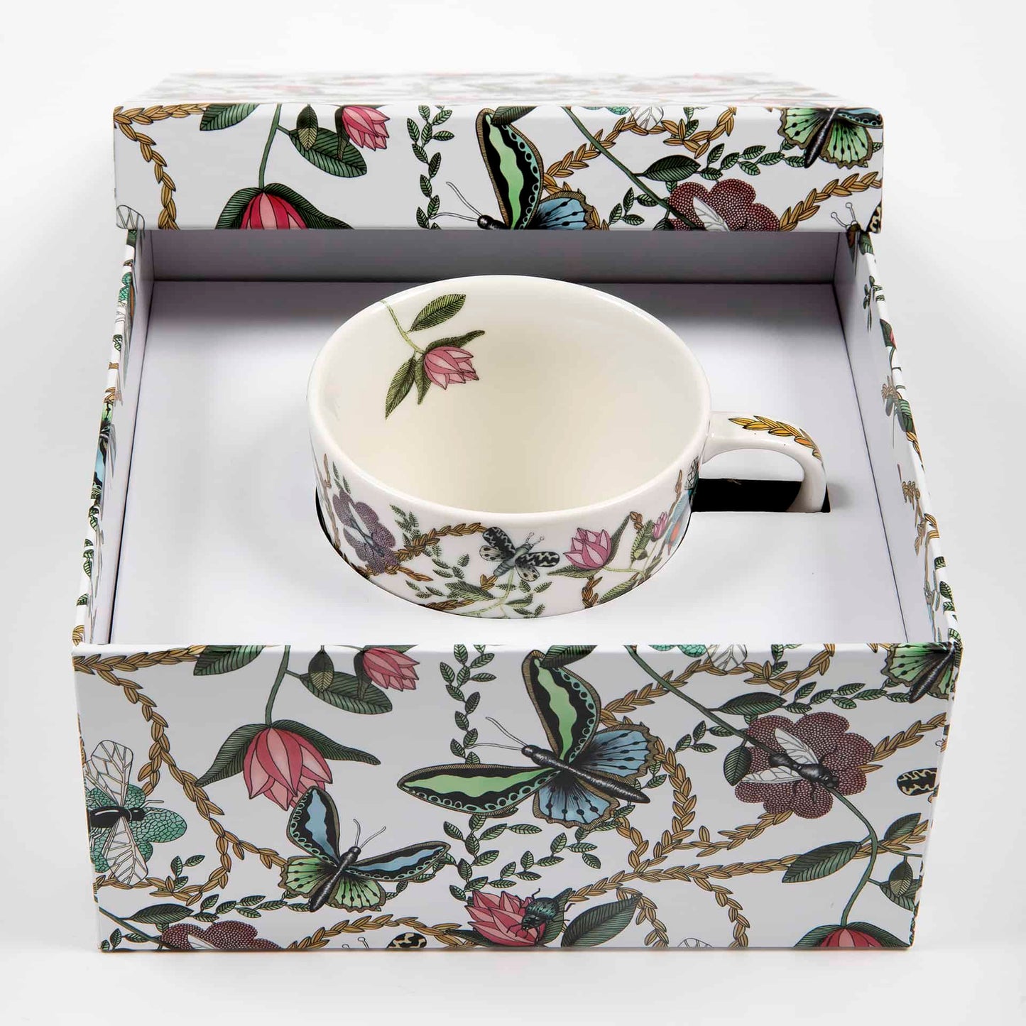 Coffee cup with saucer - Bugs and Butterflies